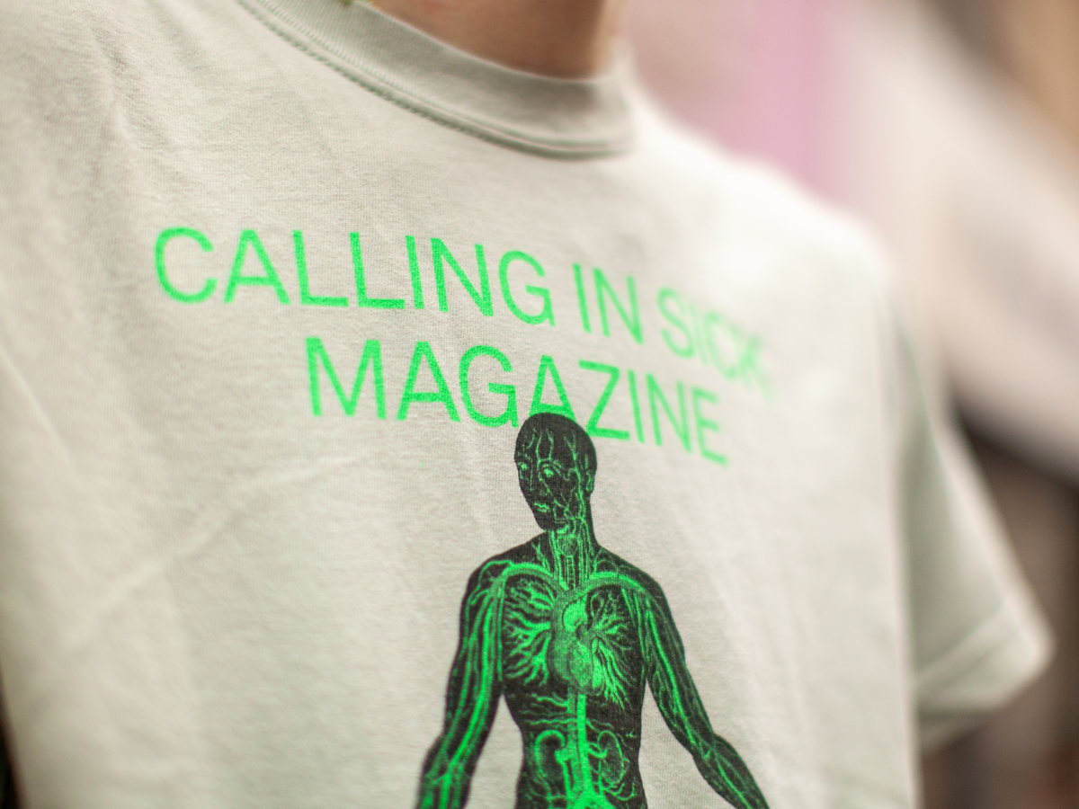 CALLING IN SICK GRASSMIRROR T-SHIRT