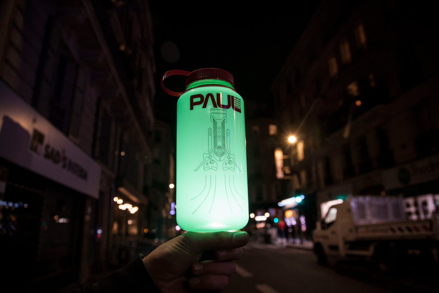 PAUL COMPONENTS GLOW IN THE DARK NASA NALGENE