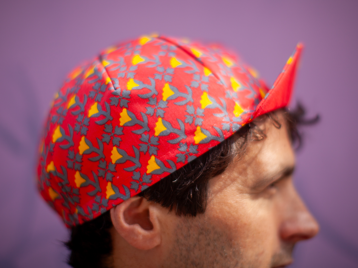 CASQUETTE RON'S BIKES - LARON'S TULIPS AND HOLLY - RACE RED
