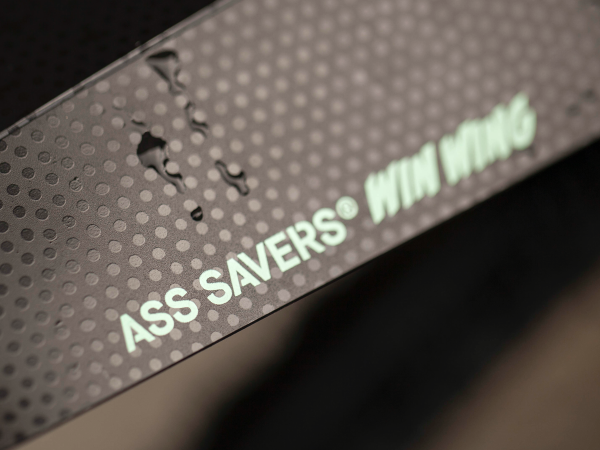 ASS SAVER WIN WING BLACK REAR MUD GUARD - ROAD (UP TO 35mm TYRES)