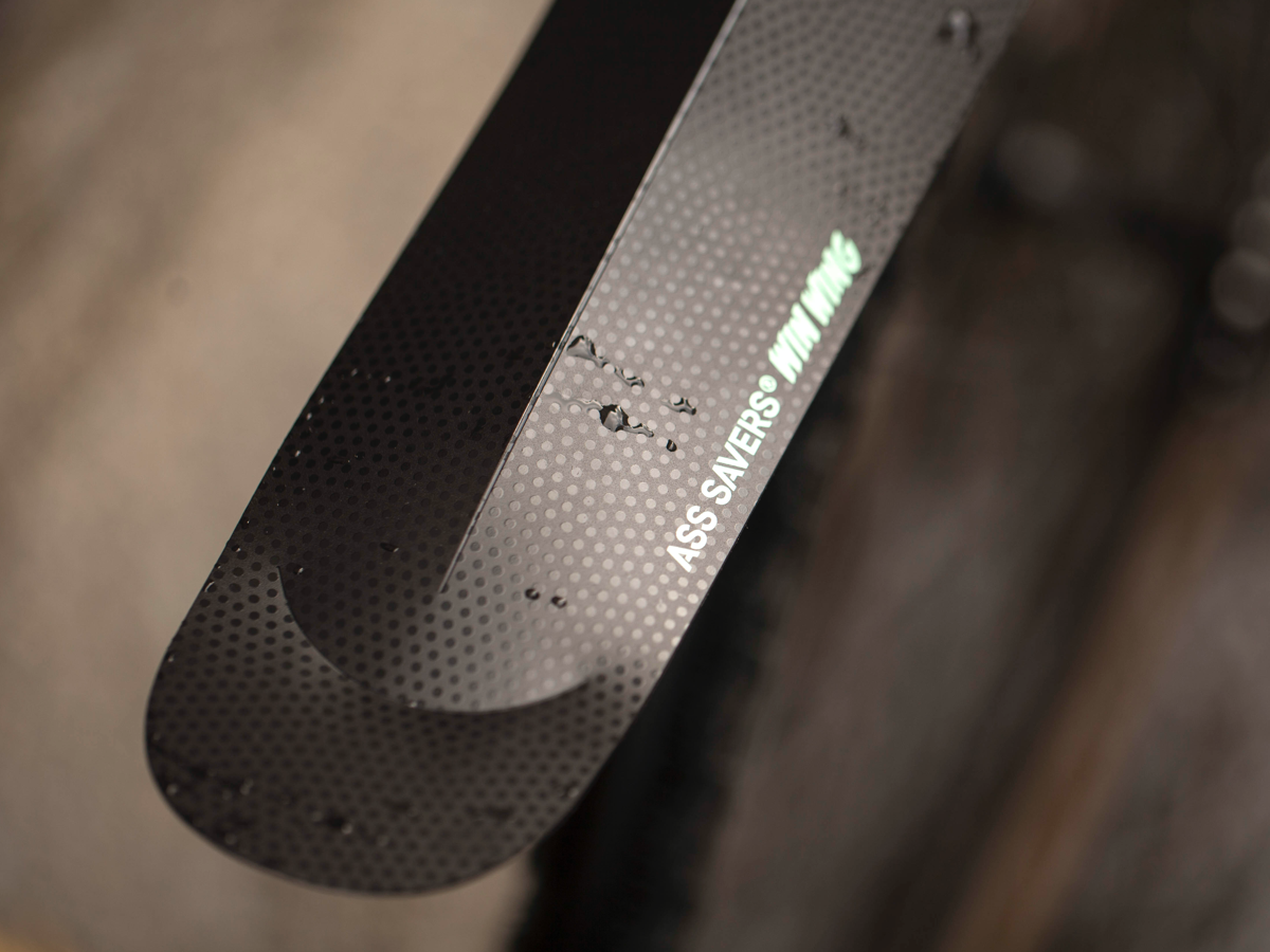 ASS SAVER WIN WING BLACK REAR MUD GUARD - ROAD (UP TO 35mm TYRES)