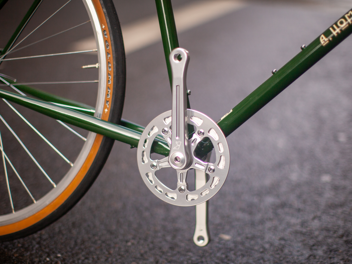 Bassi Narrow Wide Crankset - 110Bcd 38T With Chainguard