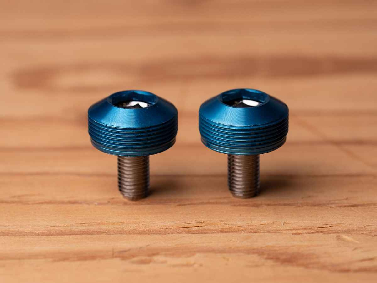 Blue Lug Bumpy Crank Cap Set — Blue