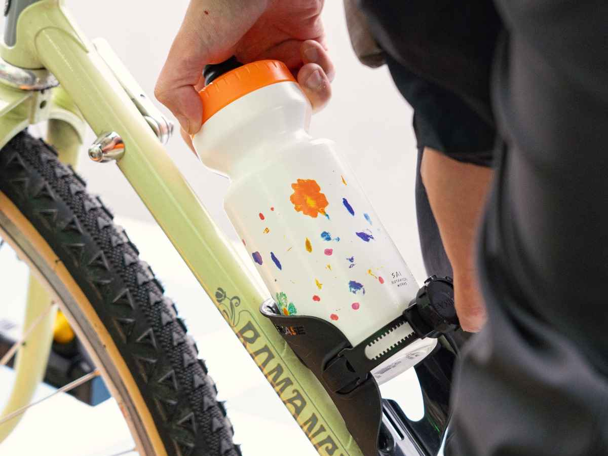 Blue Lug Sai Bottle — Orange
