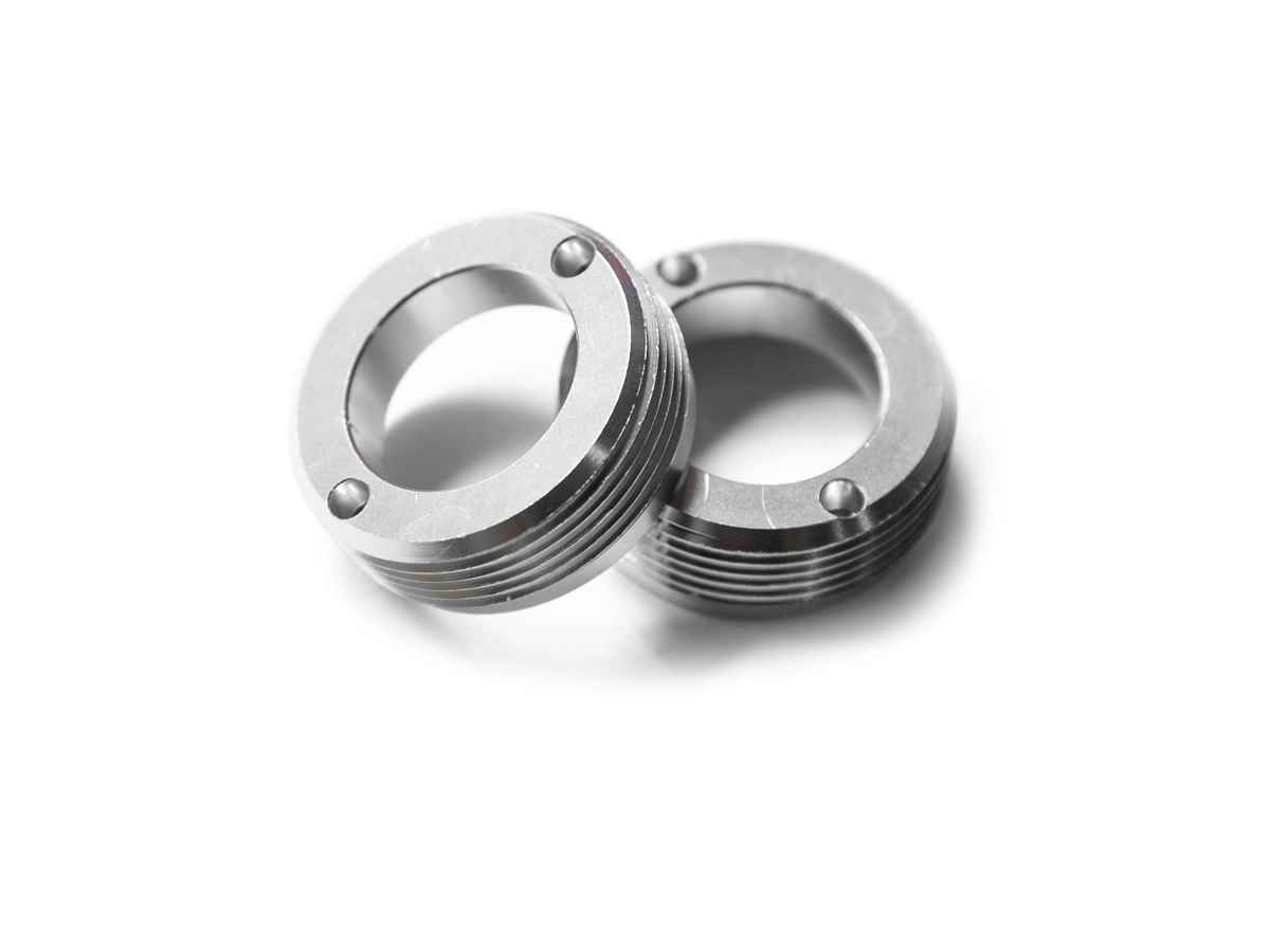 Blue Lug Select Alloy Crank Cap — Silver