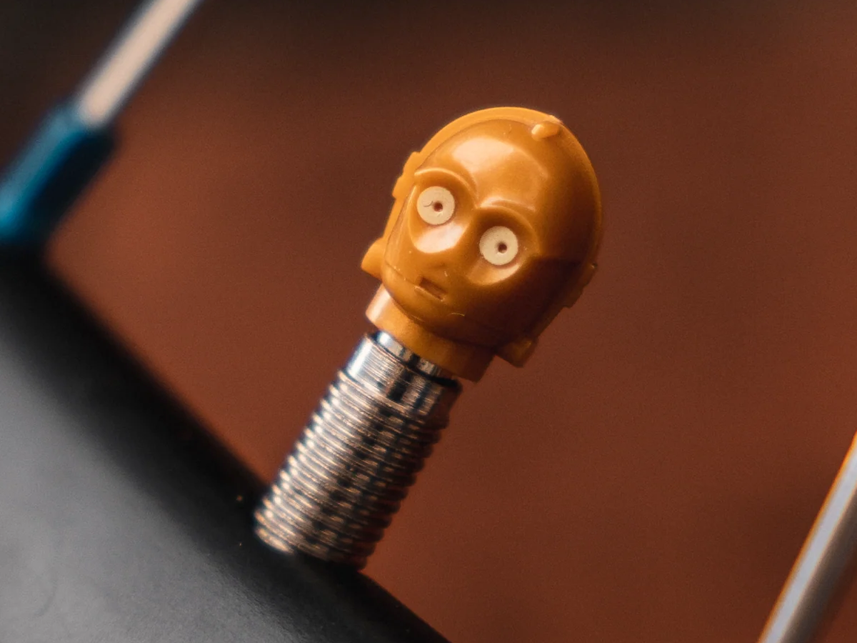 BRICK CAPS - PRESTA TYRE VALVE CAPS - C-3PO