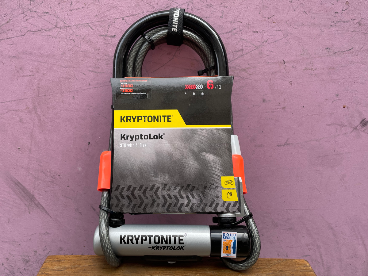 Cript Lock KRYPTONITE KRYPTOLOCK STANDARD LOCK WITH FLEX CABLE – La Chouette Paris