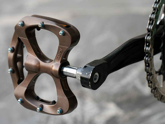 PÉDALES MKS PRETZEL - BLUE LUG SPECIAL - MARRON PRETZEL