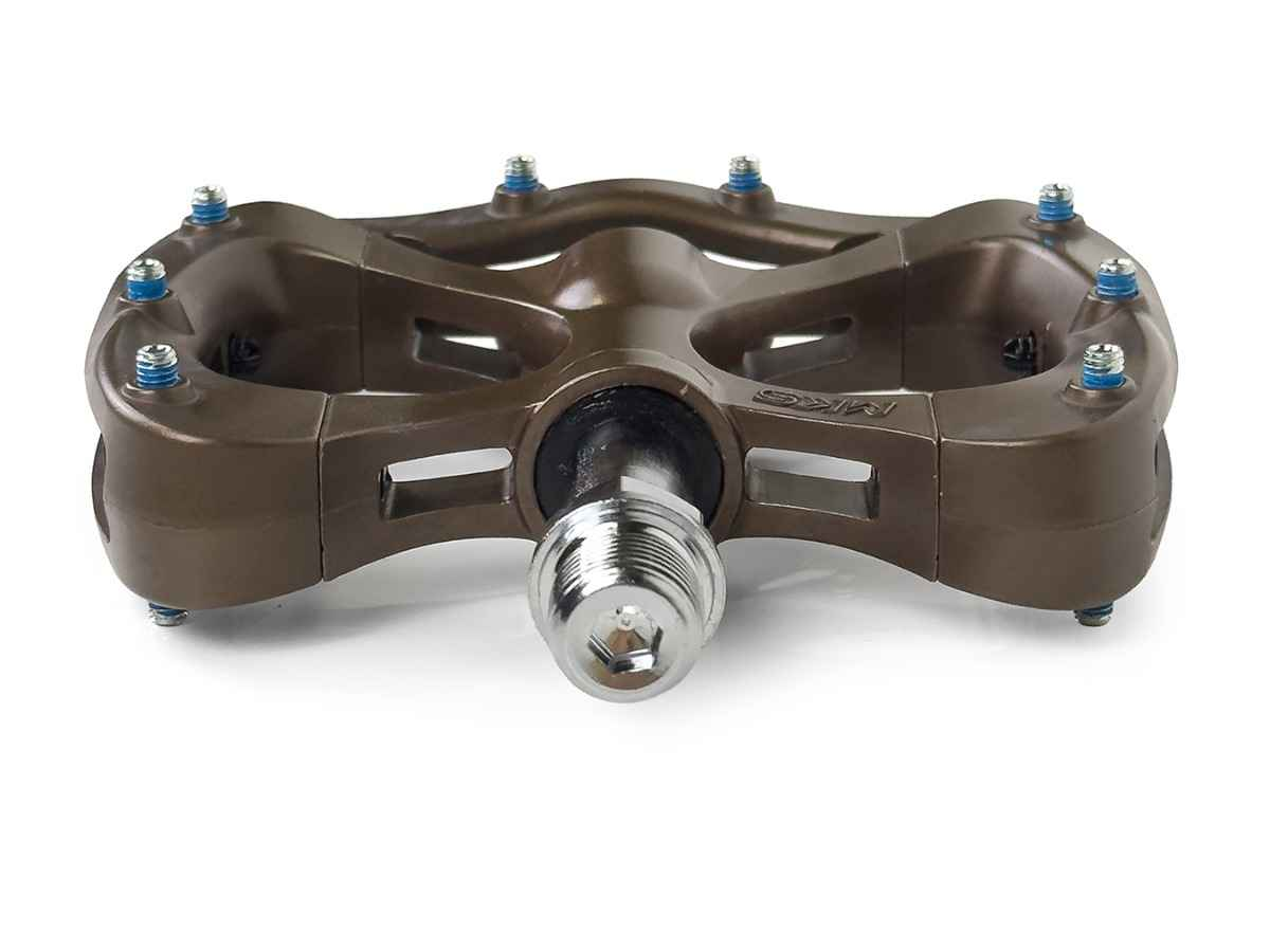 Mks Pretzel Pedals - Blue Lug Special - Pretzel Brown