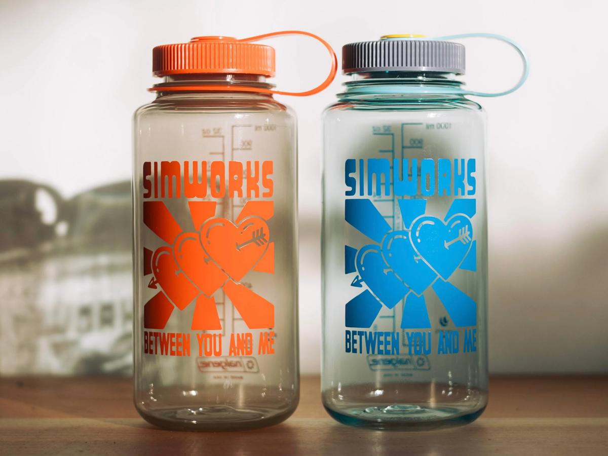simworks rising hearts nalgene bottles red pill blue pill