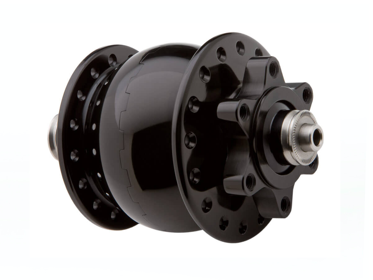 SON DYNAMO HUB - SON 28 DISC 6-BOLT - BLACK