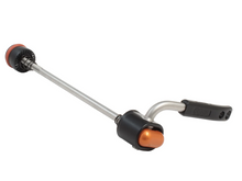 Load image into Gallery viewer, PAUL COMPONENTS 5MM QUICK RELEASE SKEWERS 130mm/135mm BLACK WITH ORANGE
