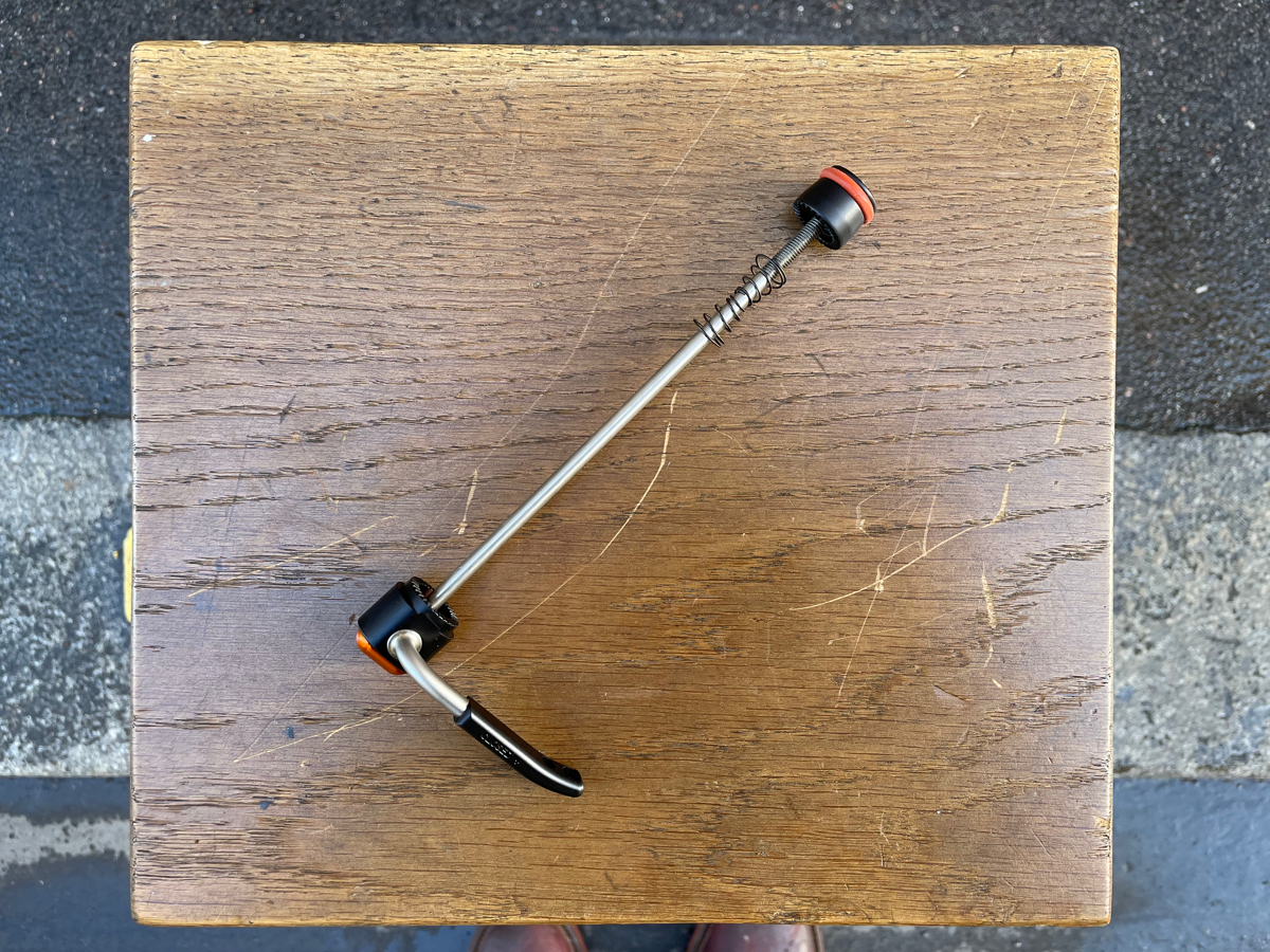 PAUL COMPONENTS 5MM QUICK RELEASE SKEWERS 130mm 135mm BLACK WITH