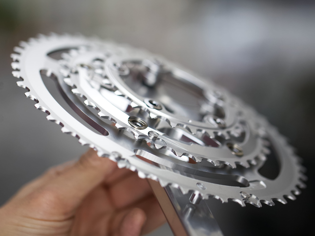 VELO ORANGE GRAND CRU 110 FLUTED TRIPLE CRANKSET